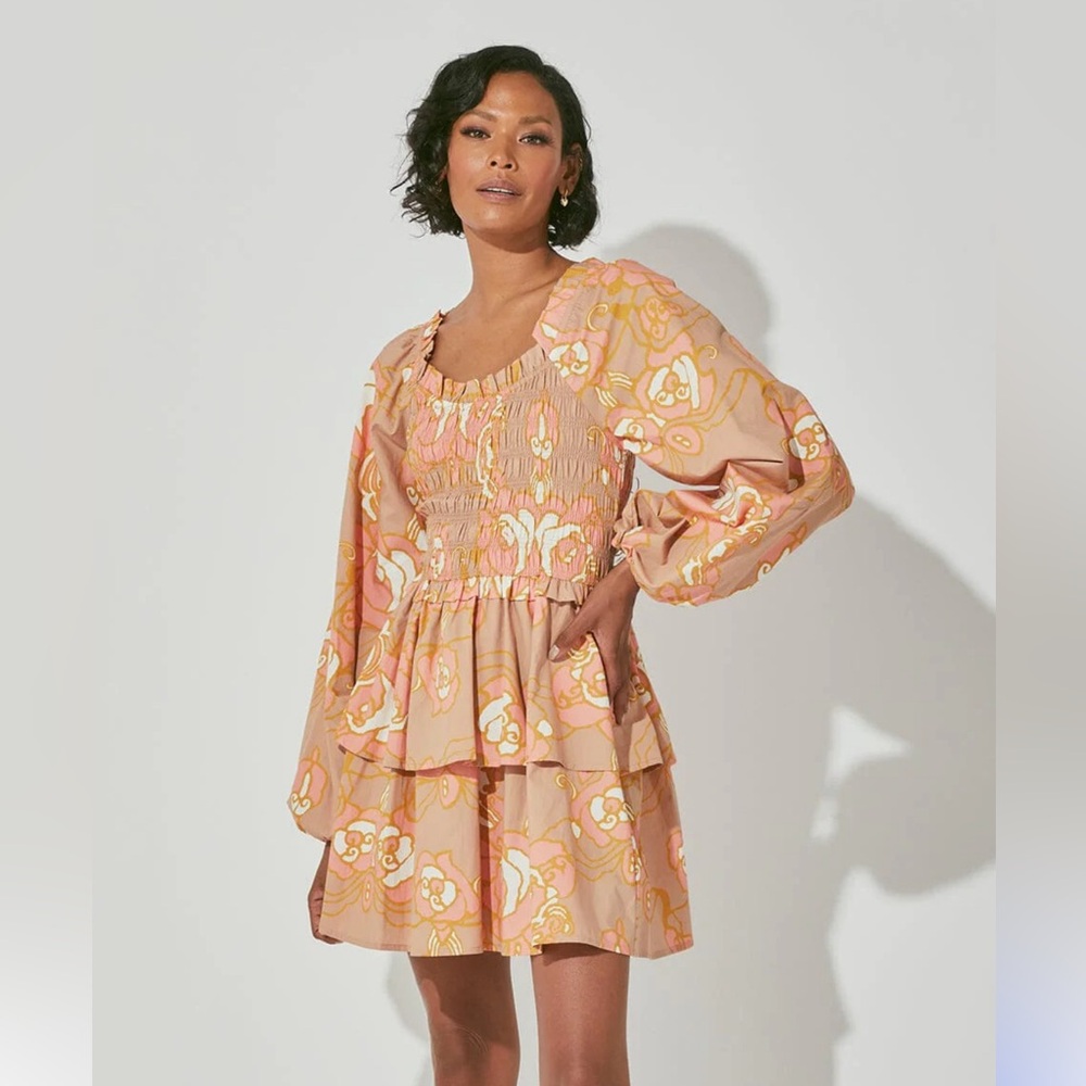 Cleobella - M - Journey Mini Dress abstract rose - worn once